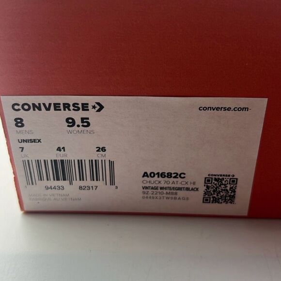 Converse Chuck 70 AT-CX Casual unisex Shoe White A01682C‎ Men 8 women 9.5 NWB - Picture 6 of 10